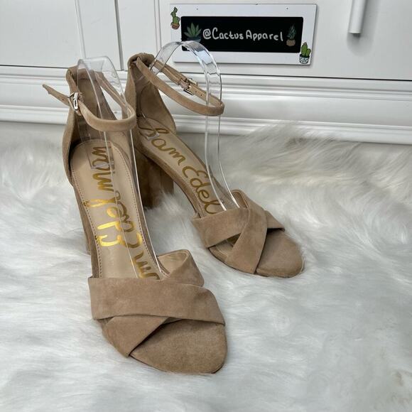 New Women’s Sam Edelman Yancy Ankle Strap Heel Sandals Size 10 - Picture 1 of 9